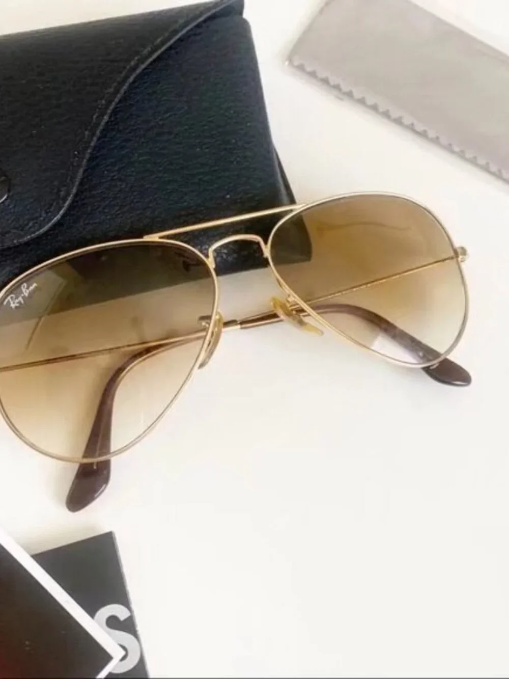 Ray-Ban 3025 Brown Aviator Sunglasses 58mm - Picture 3 of 6